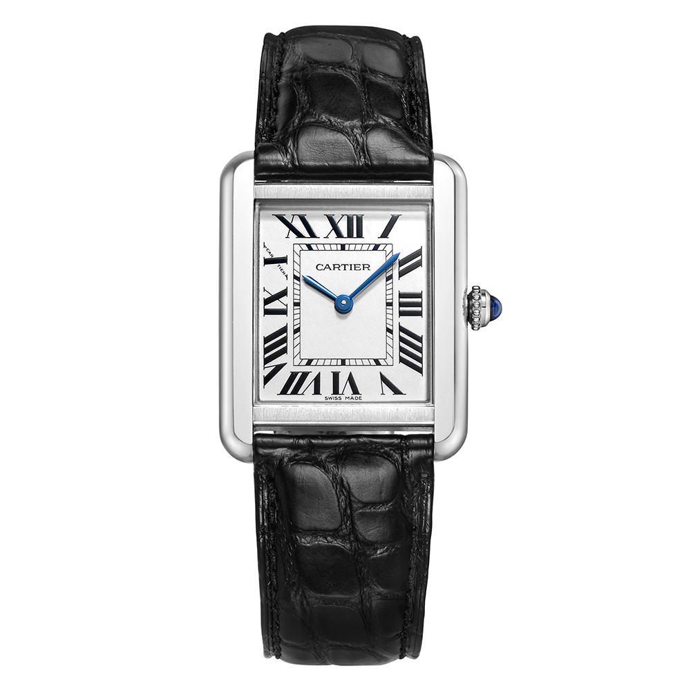 cartier-tank-fake-black-alligator-straps