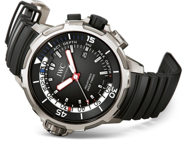 IWC Aquatimer Fake Swiss Watches With Black Dials Discounted For New Year